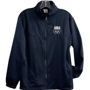 USA Olympic Committee Navy Blue Full Zip USA Olympic  Jacket